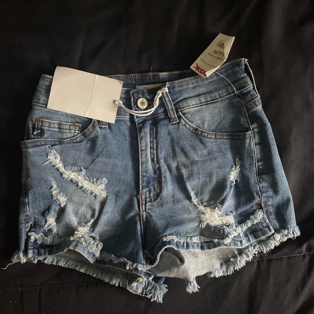 Denim shorts